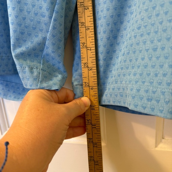 Peter Millar Shorts Mens 32 Blue Shackleford Performance Chino Skull Print - Picture 6 of 7